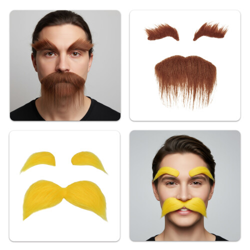 Mustache and Eyebrows, Funny Cosplay Costume-4 2