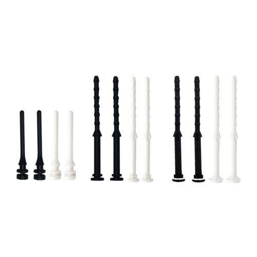 10Pcs 25mm PC Case Fan Silicone Mounts Rubber Rivet-Black A 1