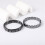 Handgefertigtes Unisex-Armband mit schwarzen-Wohnung 6