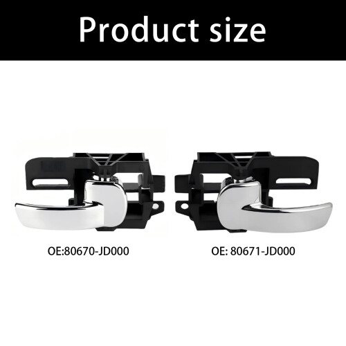 Interior Door Handle Assembly Direct Replacement ABS-Right 2
