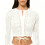 Traditional German Dirndl Top Long Sleeve Lace Design-White XL 6