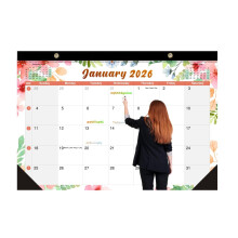 Wandkalender 2026–2027, 18-Monats-Kalenderplaner, läuft von-006