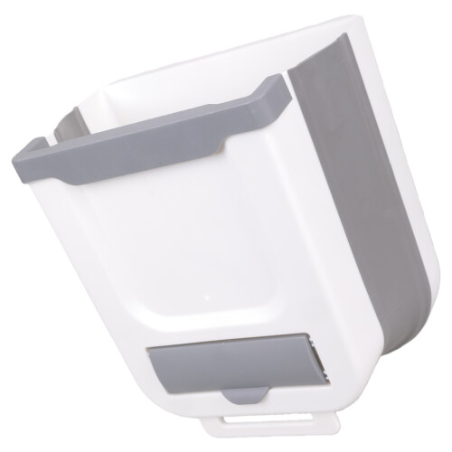 Collapsible Trash Can For Kitchen RVs Campers Camping-white 7L