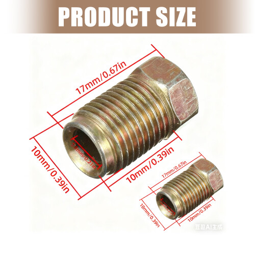 Universele M10 remleidingadapter metalen constructie-20 stuks 2