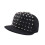Unisex Adjustable Riveted Cap Flat Border Styles-Silver 1