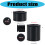 4 Pieces Durable Adjustable Cabinet Legs Plastic-Diameter 4.98m 4