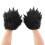 Warm Plush Gloves Fingerless Gloves For Costume Changes-Black 1