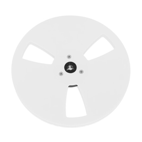 7Inch 1/4 Empty Tape Reel ABS 3 Hole for Auditory-White