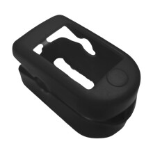 Hygienic Silicone Cover for Pulse Oximeter Bacterias-Black