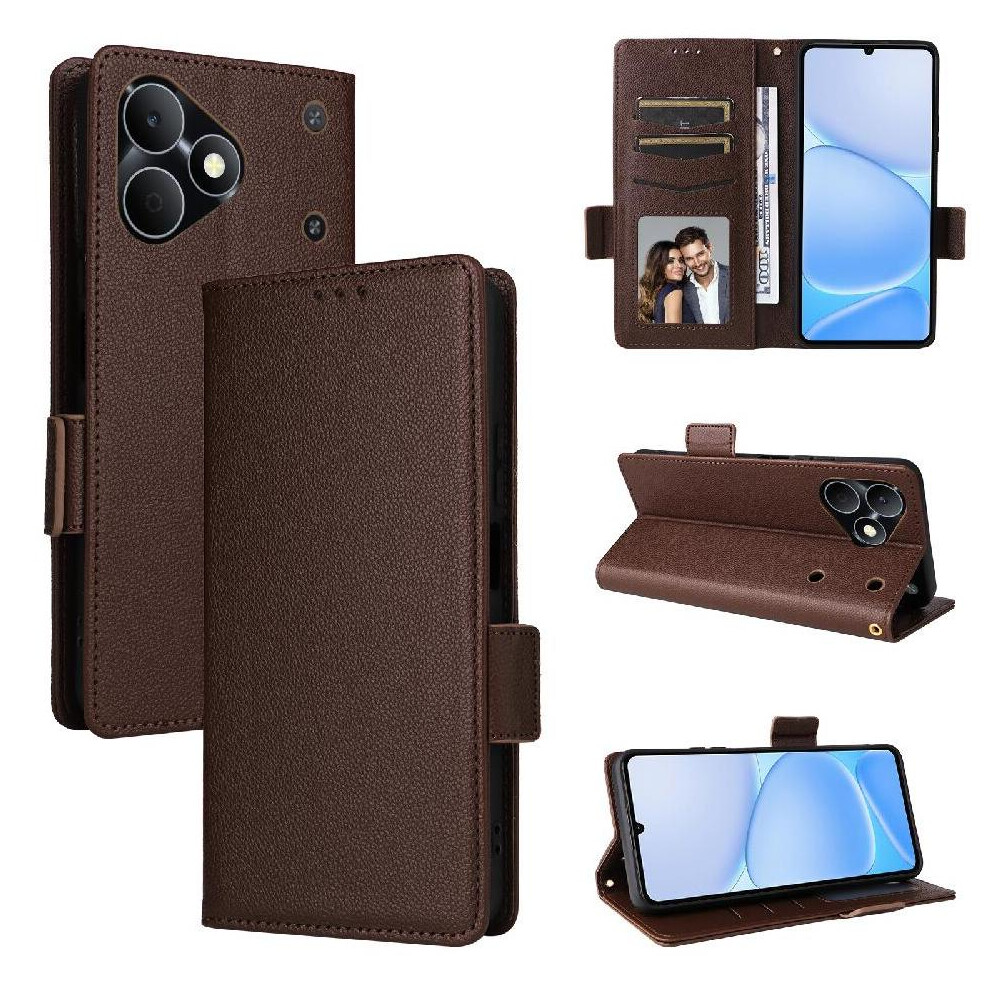 Photos - Case Flip  for Realme Note 80 4G Card Slots Holder Magnetic Wallet Side Buckle PU Leather