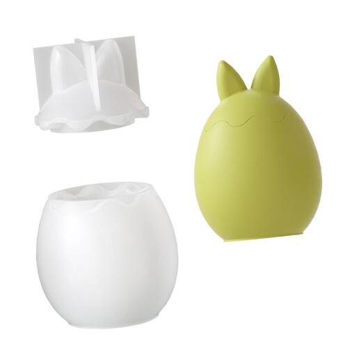 Mallette de rangement en Silicone, moules en forme d'œufs-5768C