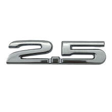 Spatborden embleem kofferbak badge sticker 3D-2,5 helder zilver