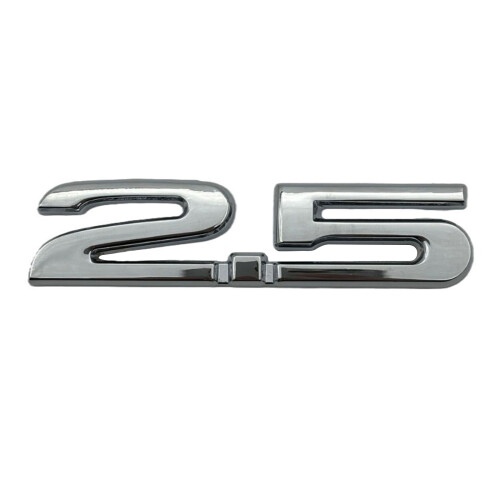 Auto-Emblem-Abzeichen-Aufkleber,-2,5 helles Silber