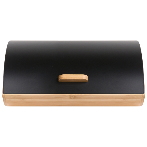 Beliani Bread Bin EPICURIEN Bamboo Black 2