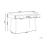 Beliani Home Office Desk ESLANE 120 cm 60 cm White 3