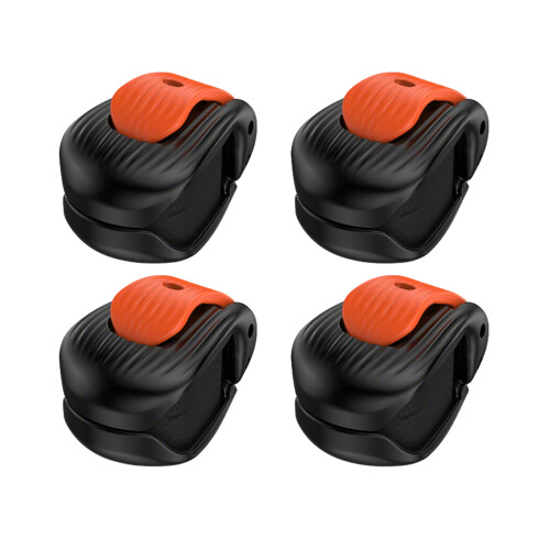 Durability Plastic Rod Storage Device-Black and orang 4 pack