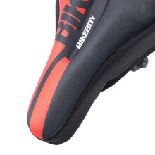 Rotes Sitzkissen fürs Fahrrad 28x18cm Silikonfüllung