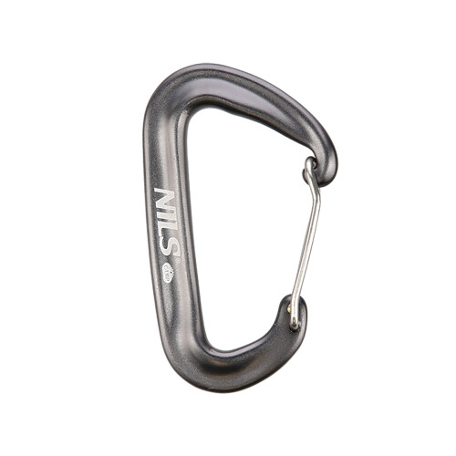 Moschettone grigio 12 KN - Leggero, resistente