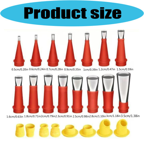 Glues Tool Set Includes 15 Replaceable Nozzles and 8 Bases for 2