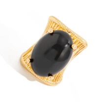 Versatile Stackable Ring Featuring Adjustable Opening And-black