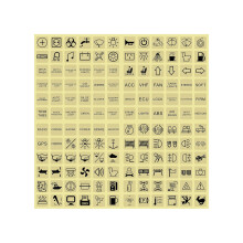 Absorb Light Glowing Dark PVC Stickers Decals for Car-type G