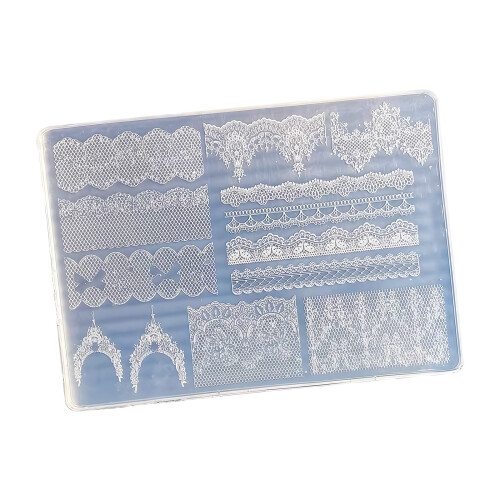 Moule polyvalent en silicone pour nail art offrant plusieurs-M