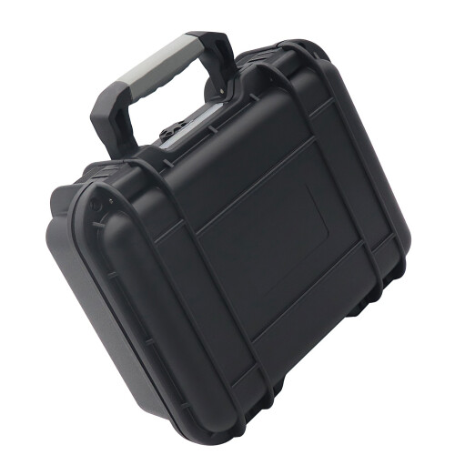 Boîte à outils imperméable et antipoussière d'ABS de haute-Noir