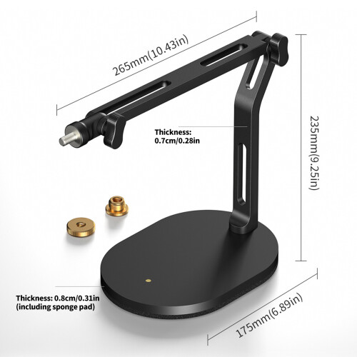 Support de bras de flèche de Microphone universel, pour 2