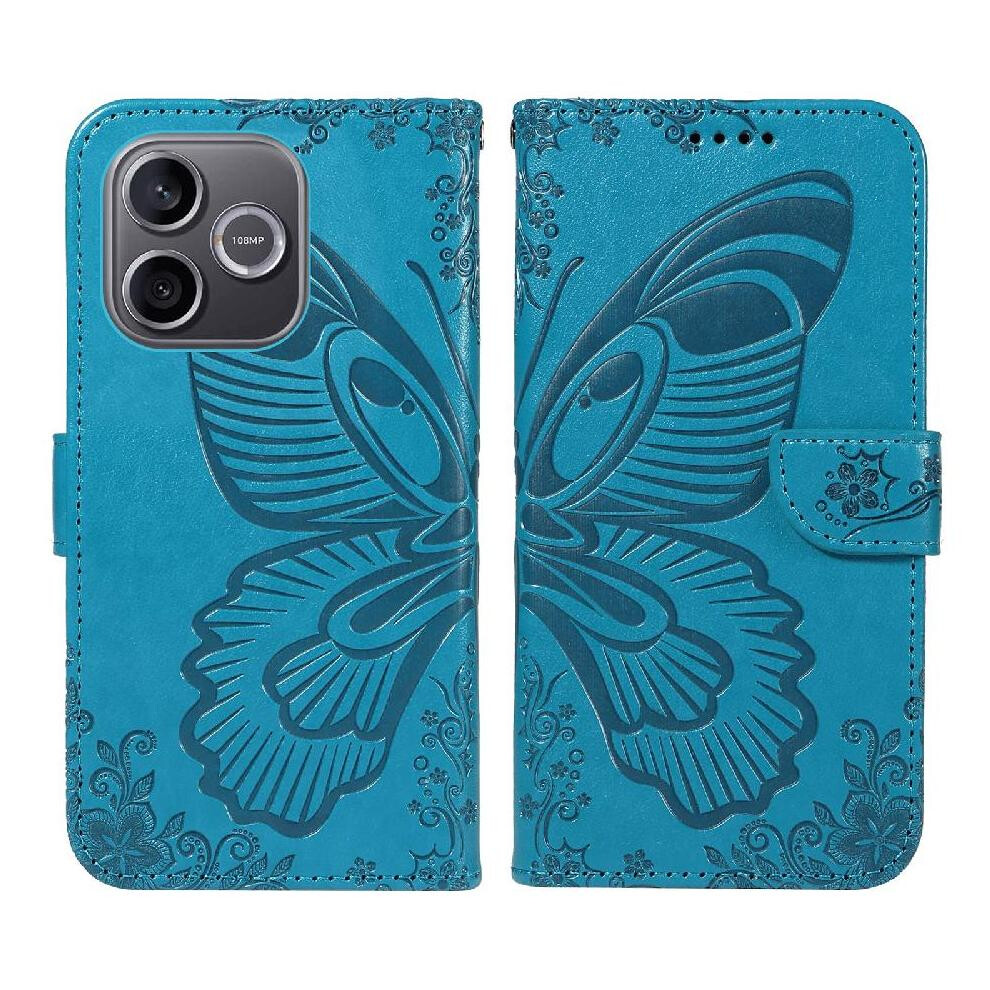 Flip Case For Honor 600 Lite High Quality Leather Embossed Butterfly Detachable Hand Strap With Credit Card Slot 764563386550