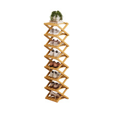 High Capacity Bamboo Shoe Storage Rack Shelf Modular System-8 Y