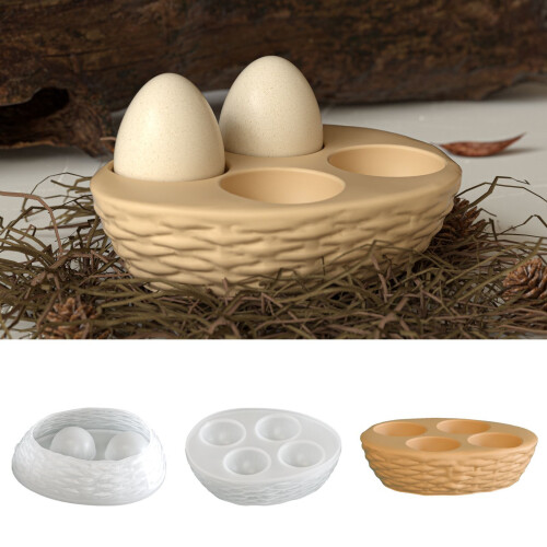 4 Compartment Eggs Holder Moulds Secure Storage Kitchen 1