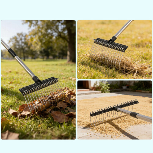 Strong 22 Teeth Rust Resistant Garden Implement Engineered-3 2