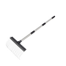 High Quality 22 Prong Steel Garden Implement Ideal For Lawn-3