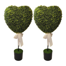 Heart Trimming Outdoor, 2 Sets Lover's Day Heart Shaped Trimming