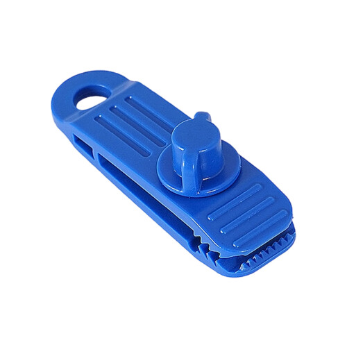 1Pc Tent Clip Windproof Rope Fixed Clamps Clip Set for-Blue