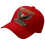 Cotton Baseball Cap Veterans Hat Sun Protections for-Red 1