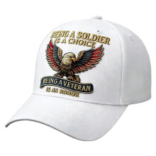 Lightweight Commemorative Hat Cotton Fabric Sun-White
