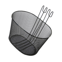 Heavy Type Metal Bicycles Front Basket-black double hook