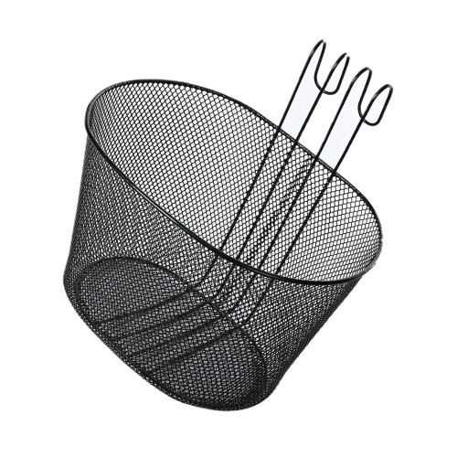 Heavy Type Metal Bicycles Front Basket-black double hook