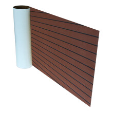 Decking Sheet Easy to Clean Adhesive Marine Flooring-dark brown