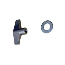 Safety Friendly Zinc Alloy Solid Butterfly Drum Nut Knob-6mm