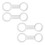 Silicone Snorkel Mask Strap Keeper Snorkel Mask Strap-4PCS 1