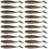 20Pcs Paddle Tail Swimbaits Crankbaits T Tail Soft Baits-65mm D 1