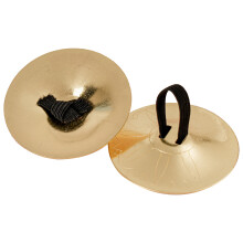 1 Pair Metal Cymbals Small Belly Dance Finger Cymbals-Gold