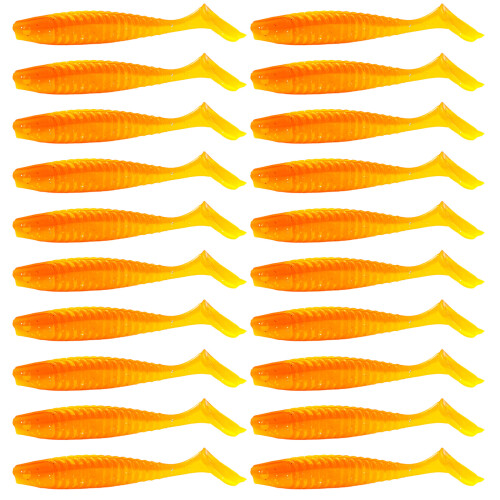 20 Stück Gummifische, Wurmköder, Wobbles, Wobbler,-65mm A