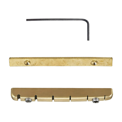 Brass Guitar Nut with Adjustable Height for 6 String Electric