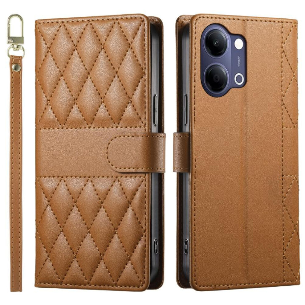 Flip Case For Vivo Y05 Elegant Shockproof Leather Case Dual Straps Wallet 764563386987