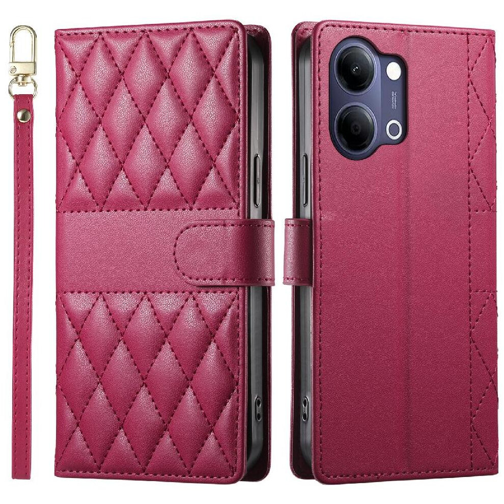 Flip Case For Vivo Y05 Elegant Shockproof Leather Case Dual Straps Wallet 764563386970