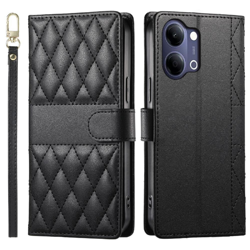 Flip Case For Vivo Y05 Elegant Shockproof Leather Case Dual Straps Wallet 764563386963