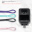 Adjustable Silicone Wrist Strap for Action Cameras-Pink Color 5